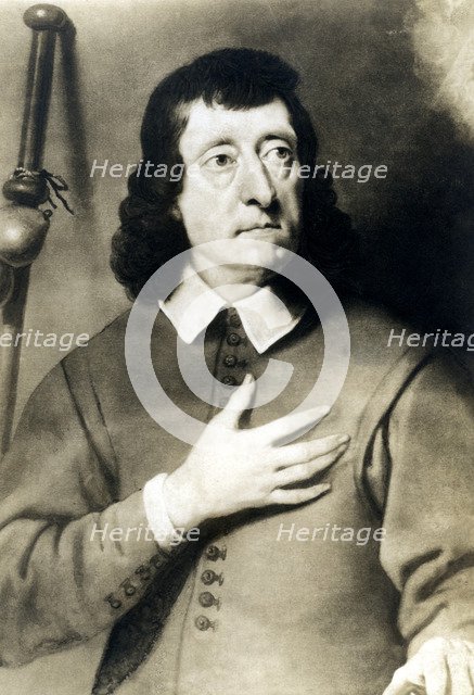 John Milton (1608-1674), English poet, early 20th century.Artist: Rotary Photo