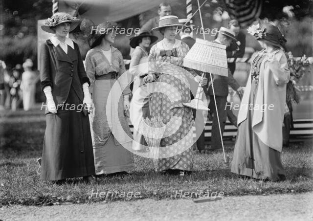 Friendship Charity Fete - Mrs. Emerson; Miss Duryea; Marian Crawford; Mary C. Mccauley, 1913. Creator: Harris & Ewing.