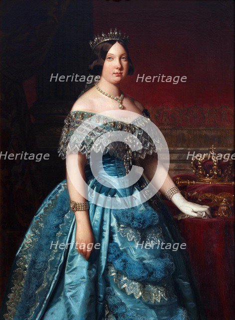 Portrait of Isabella II of Spain.
