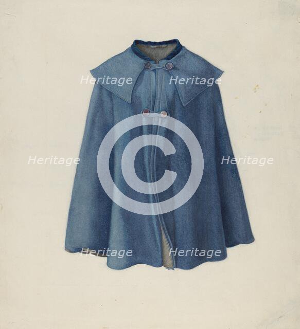 Woman's Cape, c. 1936. Creator: Helen E. Gilman.