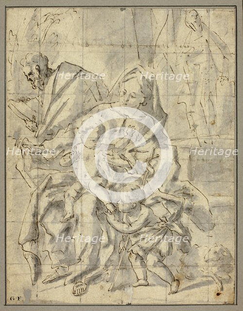 Holy Family with Infant Saint John the Baptist, n.d. Creator: Gaspare Diziani.
