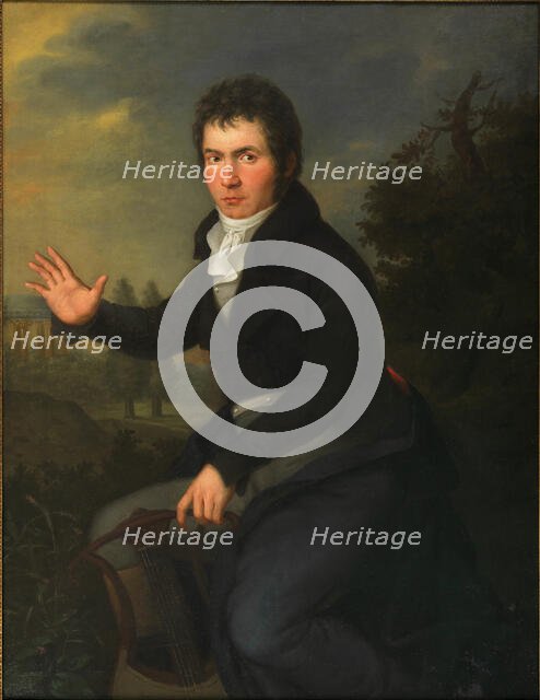 Portrait of Ludwig van Beethoven, ca 1805. Creator: Maehler, Willibrord Josef (1778-1860).