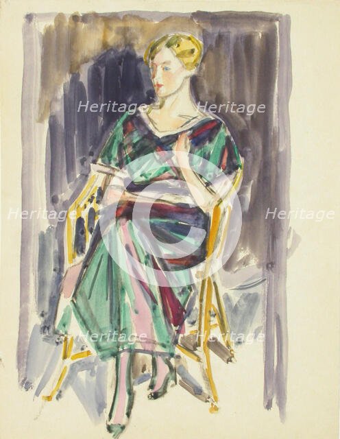 Sketch for a Portrait, c1910s. Creator: Verner Thome.