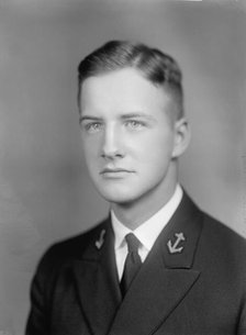 Howard W. Baker, Midshipman - Portrait, 1933. Creator: Harris & Ewing.