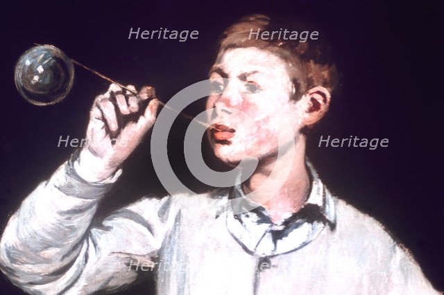 'Boy Blowing Bubbles', Detail, 1867. Artist: Edouard Manet