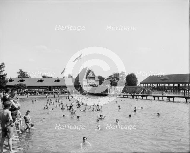 Swimming pool, Belle Isle Park, Detroit, Mich., between 1900 and 1910. Creator: Unknown.