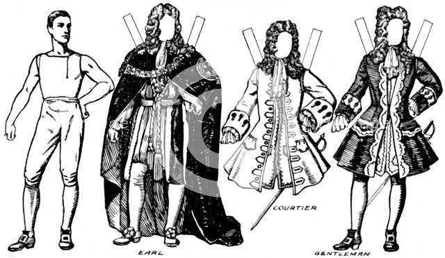 'The Gallery of British Costume: Some of the Dresses Worn in Anne's Reign', c1934. Artist: Unknown.