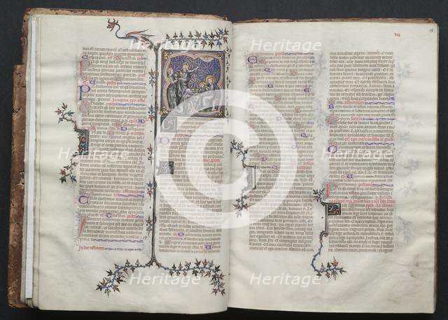 The Gotha Missal: Fol. 18r, Text, c. 1375. Creator: Master of the Boqueteaux (French); Workshop, and.