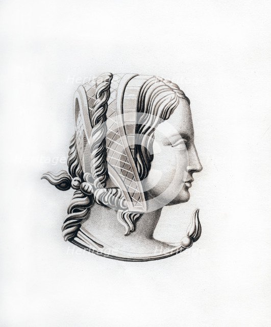 Headdress, early 16th century, (1843).Artist: Henry Shaw