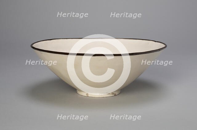 Bowl with Boys Playing amid Peony Blossoms, Jin dynasty (1115-1234), 12th century. Creator: Unknown.