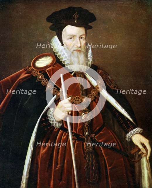 William Cecil, 1st Baron Burghley, 16th century (c1905). Artist: Unknown