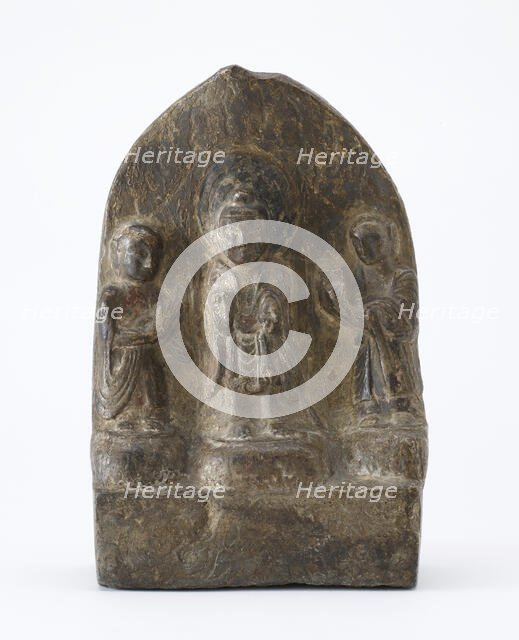 Buddhist tablet, Period of Division, Dated 536 CE. Creator: Unknown.