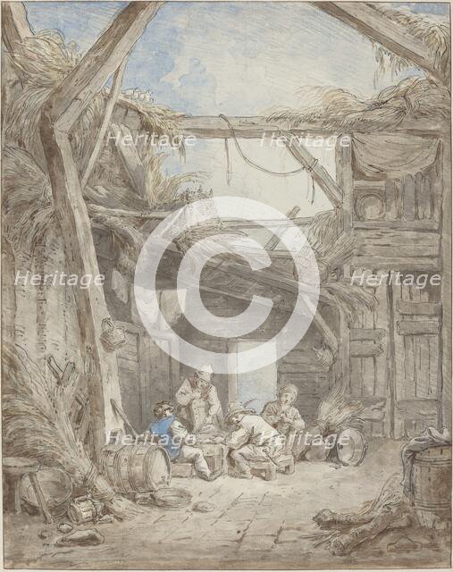 Ruined Farm, c. 1770/1775. Creator: Hubert Robert.