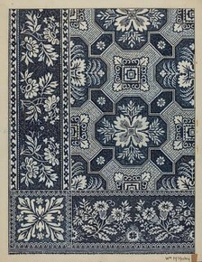 Coverlet, c. 1937. Creator: William McAuley.