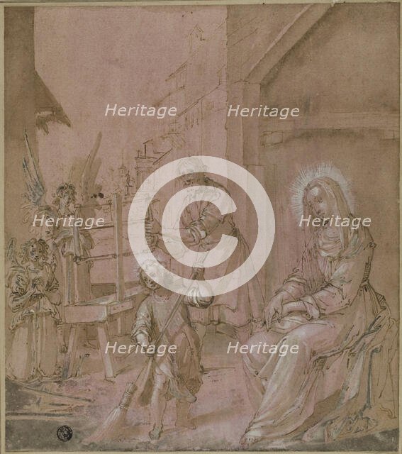 Holy Family in Joseph's Carpentry Shop, n.d. Creator: Unknown.