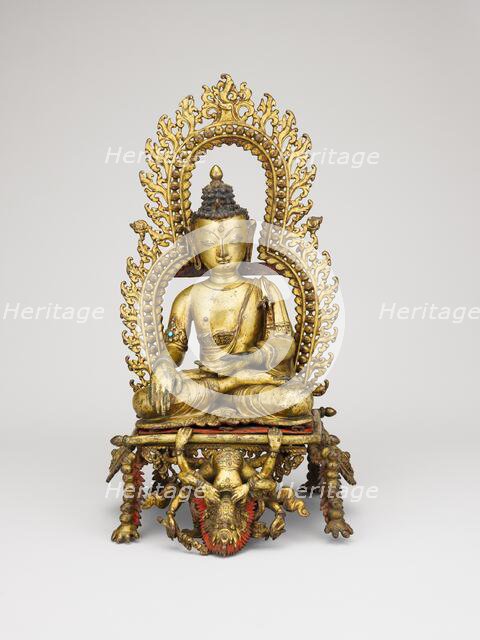 Buddha Triumphing over Mara (Maravijaya), 16th century. Creator: Unknown.