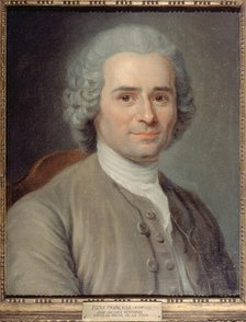 Portrait de Jean-Jacques Rousseau (1712-1778), écrivain et philosophe, after 1753. Creator: Maurice-Quentin de La Tour.