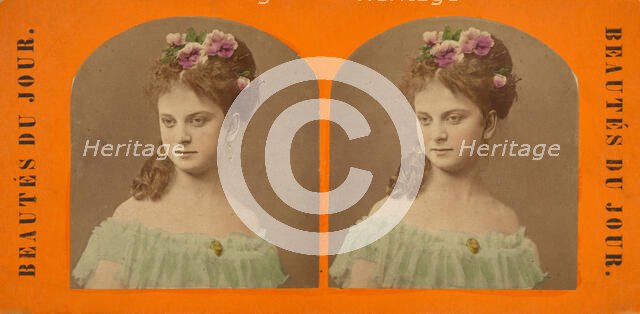 Beautes Du Jour., 1880s. Creator: E. Linde.