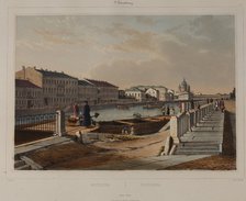 View of the Fontanka River, 1840s.