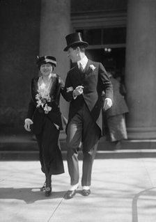 Arnold Robertson, British Diplomat, with Wife, 1917. Creator: Harris & Ewing.