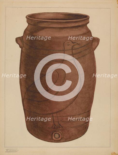 Water Cooler, c. 1937. Creator: Frank Fumagalli.