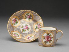 Cup and Saucer, Sèvres, 1777. Creators: Sèvres Porcelain Manufactory, Guillaume Noël.