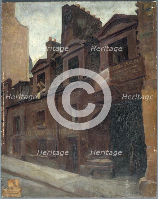 Entrance to the Cheval-Blanc inn, rue Mazet, 1898. Creator: Victor Marec.