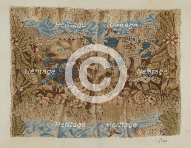 Historical Printed Cotton, c. 1939. Creator: Esther Hansen.