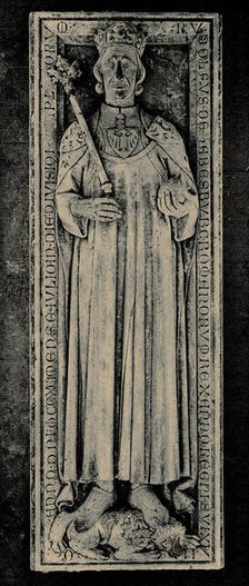 Gravestone of King Rudolf of Habsburg (1218-1291) in Speyer Cathedral. Creator: Anonymous.