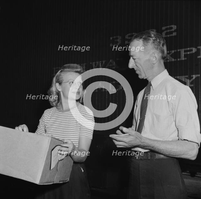 Mr. William Barber, an agent for the American Railway Express Co..., New Britain, Connecticut, 1943. Creator: Gordon Parks.