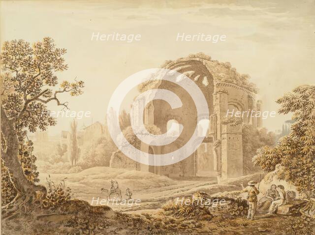Temple of Minerva Medica, c1770. Creator: Jacob More.