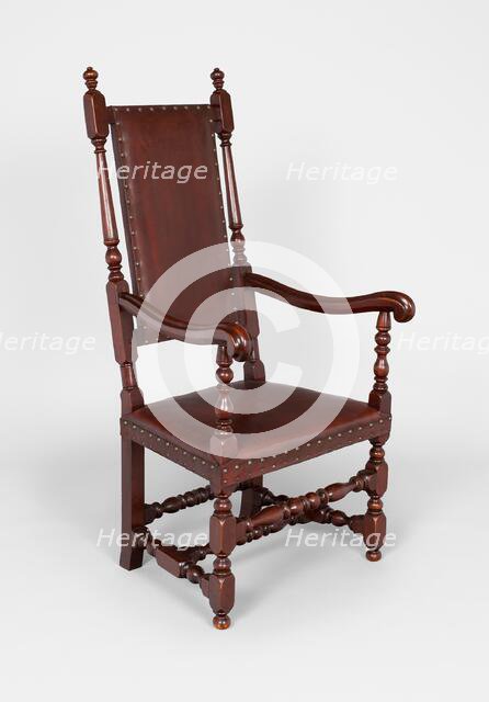 Armchair, 1690/1725. Creator: Unknown.