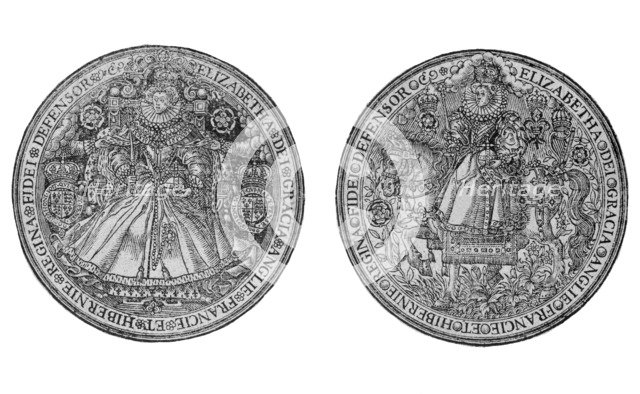 Great Seal of Elizabeth I, c1558-c1603. Artist: Unknown