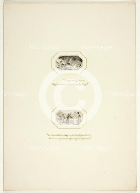 Study for a plate from The Task, c. 1800. Creator: Thomas Stothard.