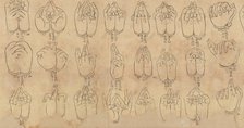 Scroll of Mudras, 11th-12th century. Creator: Unknown.