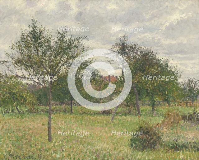 Autumn, Morning, Cloudy, Eragny, 1900. Creator: Pissarro, Camille (1830-1903).