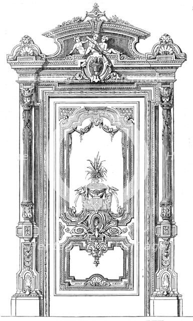 The International Exhibition: ornamental door by White and Parlby of Great Marlborough-street, 1862. Creator: Unknown.