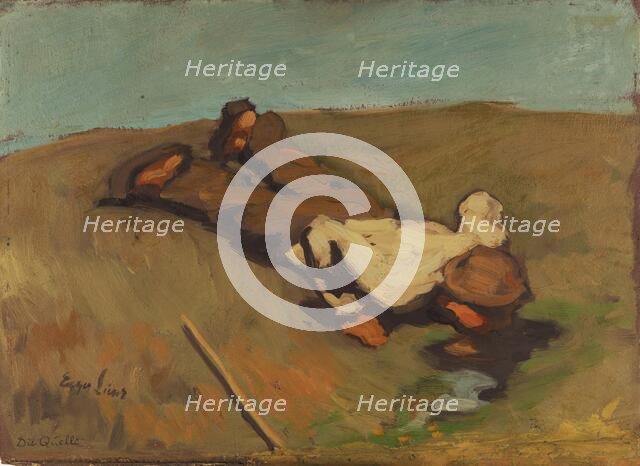 The Source, 1924. Creator: Egger-Lienz, Albin (1868-1926).