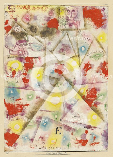 Gedenkblatt E , 1924. Creator: Klee, Paul (1879-1940).