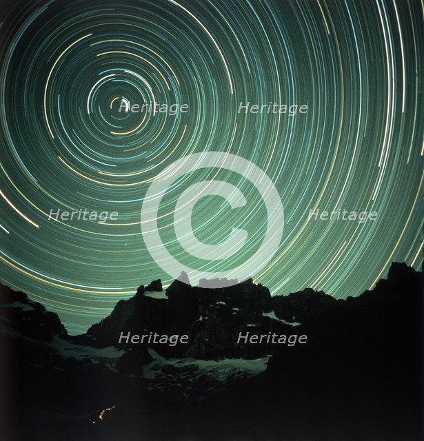 Light effects over La Meije, France. Creator: NASA.