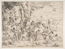 Laban searching for idols among Jacob's possessions, ca. 1635-40. Creator: Giovanni Benedetto Castiglione.