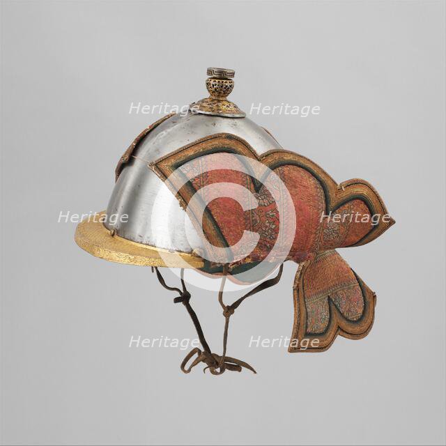 Helmet, Bhutanese and Tibetan, 18th-19th century. Creator: Unknown.