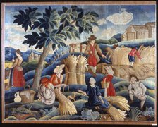 Harvesting, England, 1701/25. Creator: Unknown.