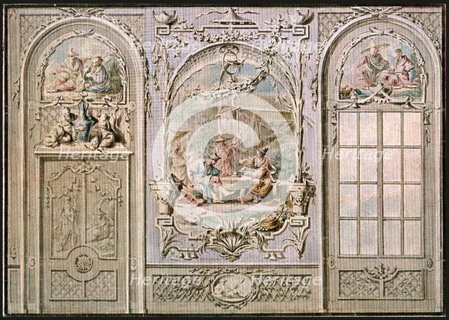 Design for mural decoration, Italy, (1928). Creator: Unknown.