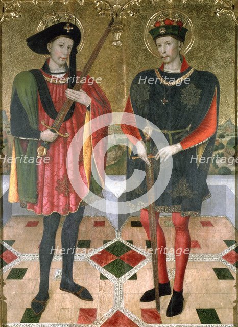 Altarpiece of 'Saint Abdon and Saint Senen', painted between 1459/1460, central panel of the alta…