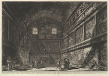 Interior view of the ancient Temple of Bacchus, now the church of S. Urbano, two miles..., ca. 1750. Creator: Giovanni Battista Piranesi.