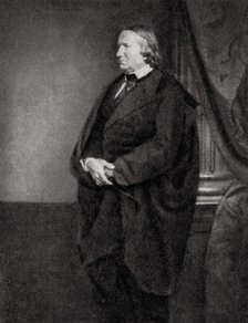 Alfred de Vigny, French poet, playwright and novelist, 1862. Artist: Unknown