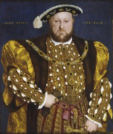 Portrait of King Henry VIII of England, 1540. Creator: Holbein, Hans, the Younger (1497-1543).
