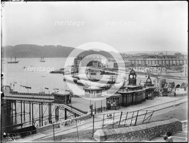 A view looking south-west from Plymouth Hoe towards Eastern King Point, 1887. Creator: London Midland and Scottish Railway.