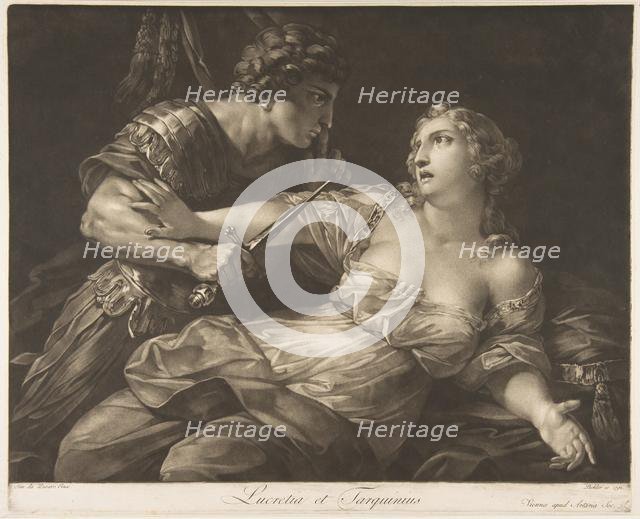 Tarquin and Lucretia, 1792. Creator: Johann Peter Pichler.